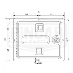 Porte flipper simple monnayeur