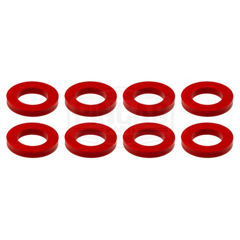 8 Rondelles rouges de protection pour pied