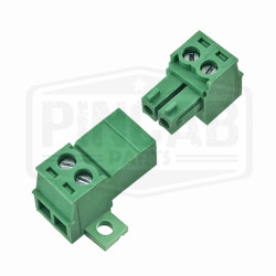 Connecteur male femelle 2 broches à vis et fixation EDGRKC-3.81-02P