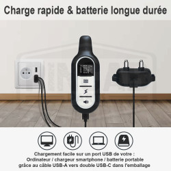 Collier de dressage électrique et anti aboiement étanche pour chien avec télécommande