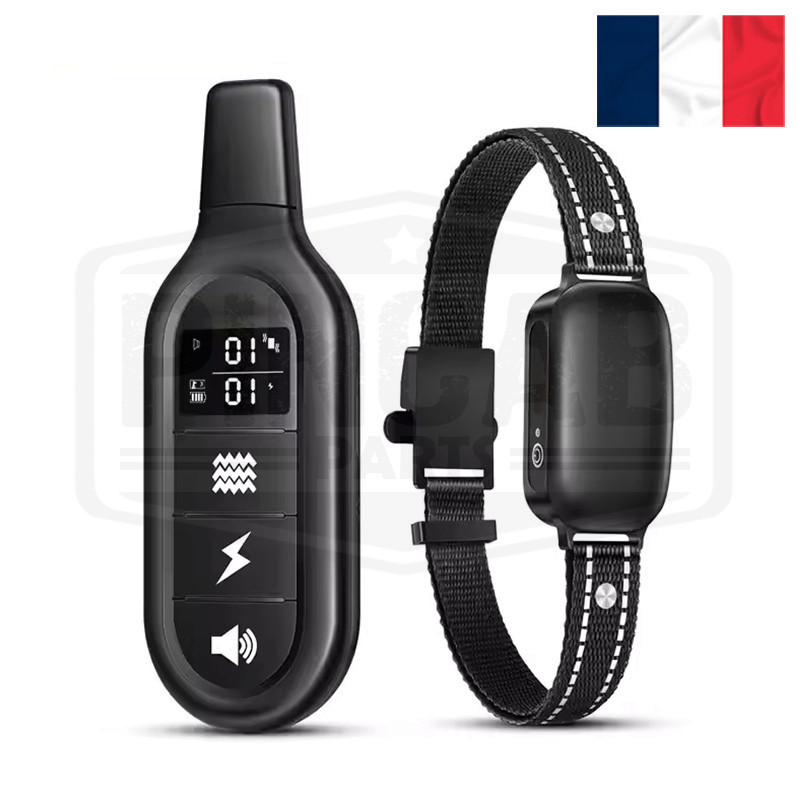Collier de dressage électrique et anti aboiement étanche pour chien avec télécommande