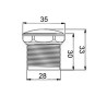 Bouchon / cache trou pour boucher un trou de 28 à 34mm