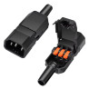 Connecteur prise maleIEC320 C14 (10A 250V) bornier rapide type wago