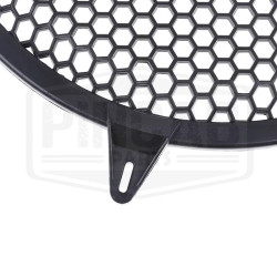 Grille de protection de haut parleur / subwoofer 25.5 cm noire nid d'abeille