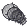 Grille de protection de haut parleur / subwoofer 25.5 cm noire nid d'abeille