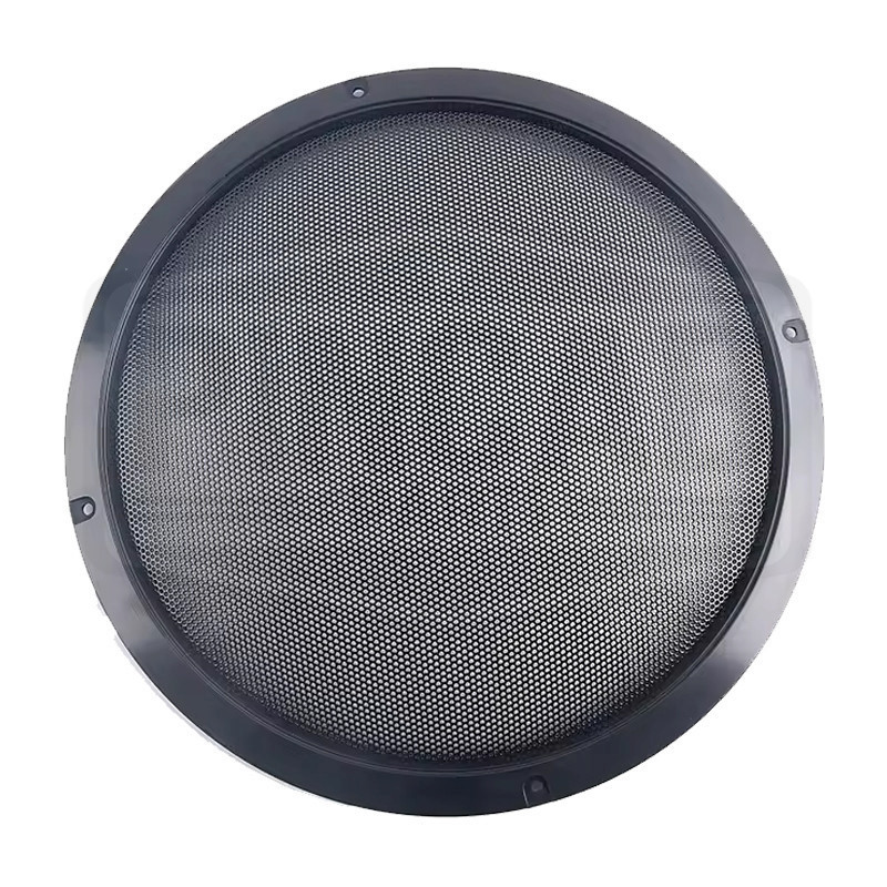 Grille noire pour haut parleur / subwoofer de 25 cm de diamètre