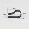 Collier de fixation 9mm en nylon de type R pour fils & câbles