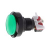 Bouton d'arcade lumineux bombé encastrable de 46mm vert