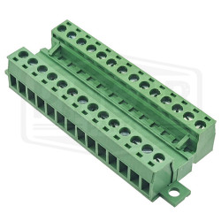 Connecteurs 14 broches à vis avec fixation 5.08mm