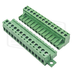 Connecteurs 14 broches à vis avec fixation 5.08mm