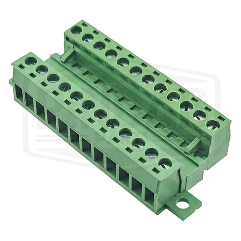 Connecteurs 12 broches à vis avec fixation 5.08mm