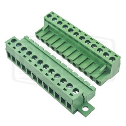 Connecteurs 12 broches à vis avec fixation 5.08mm