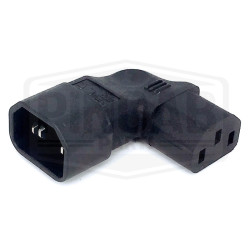 Adaptateur C14 vers C13 coudé 90° vers la droite