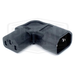 Adaptateur IEC C14 vers C13 coudé vers la gauche| Flipper, Pincab, Arcade & Dartcab
