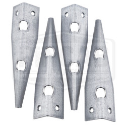 4 Protections de caisse de flipper ou pincab en métal