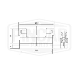 Porte fusible 5x20 à souder sur vos carte PCB